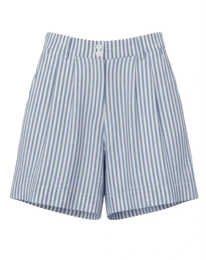 Withblack - WBLBianca Shorts - Sky Blue/White Stripe
